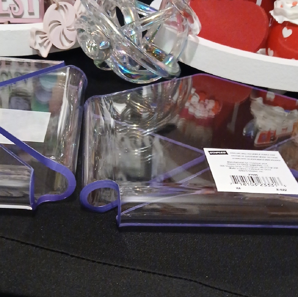 4 For $15 Wall File Organizers-Clear Acrylic - Picture 5 of 7